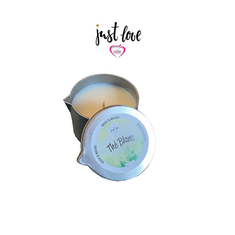 Bougie de Massage Thé Blanc Love Boutique