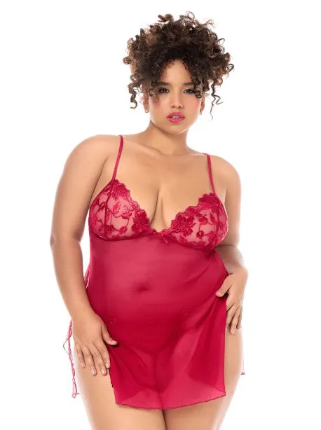 Babydoll rouge 3X/4X