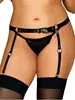 A756 Harnais Porte-jarretelles - Noir - XL/XXL