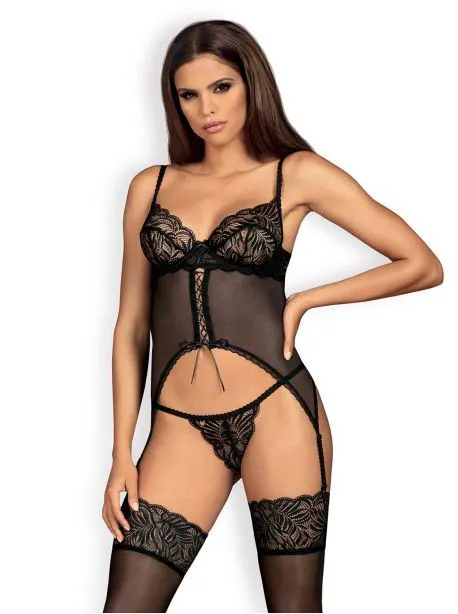 Contica Guêpière - Noir - L/XL