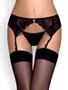 Charms Porte-jarretelles & String - Noir - S/M