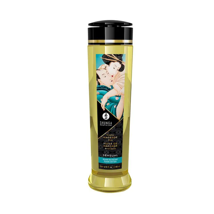 Huille de massage érotique - Fleurs des îles