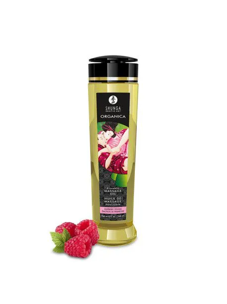 Huile de massage organique - Framboise
