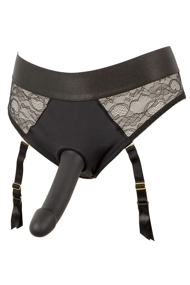 Gode-Ceinture Culotte Dentelle avec Jarretelles