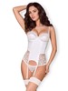 871-COR-2 Guêpière Ivoire  Mariage - L/XL
