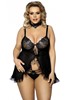 Fripa Babydoll - Noir - 1XL/2XL