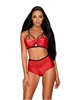 Leatheria Ensemble 2 pcs  - Rouge - LXL