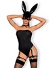 Bunny Costume 4 pcs - Noir - S/M